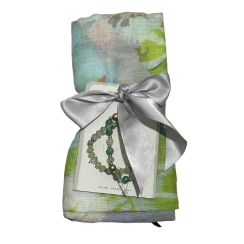 Coco and Carmen Wrapped in Love Scarf and Bracelet Set